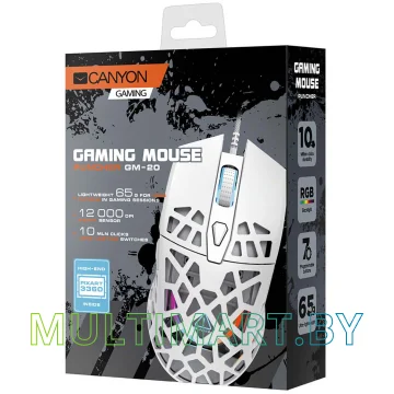 Игровая мышь Canyon Puncher GM-20 (белый) картинка 9